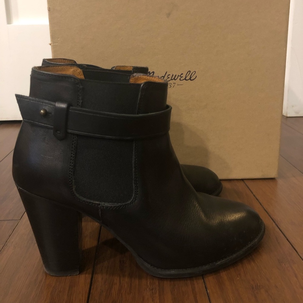 Madewell - black booties size 8